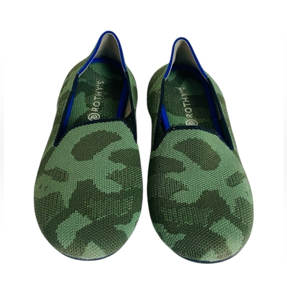 Rothy’s Olive Camo The Loafer Size 4
